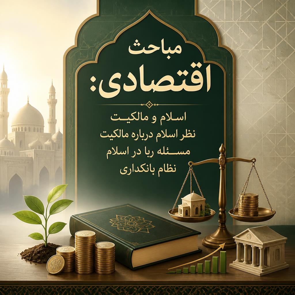 مباحث اقتصادی: اسلام و مالکیت، نظر اسلام درباره مالکیت، مسئله ربا در اسلام، نظام بانکداری